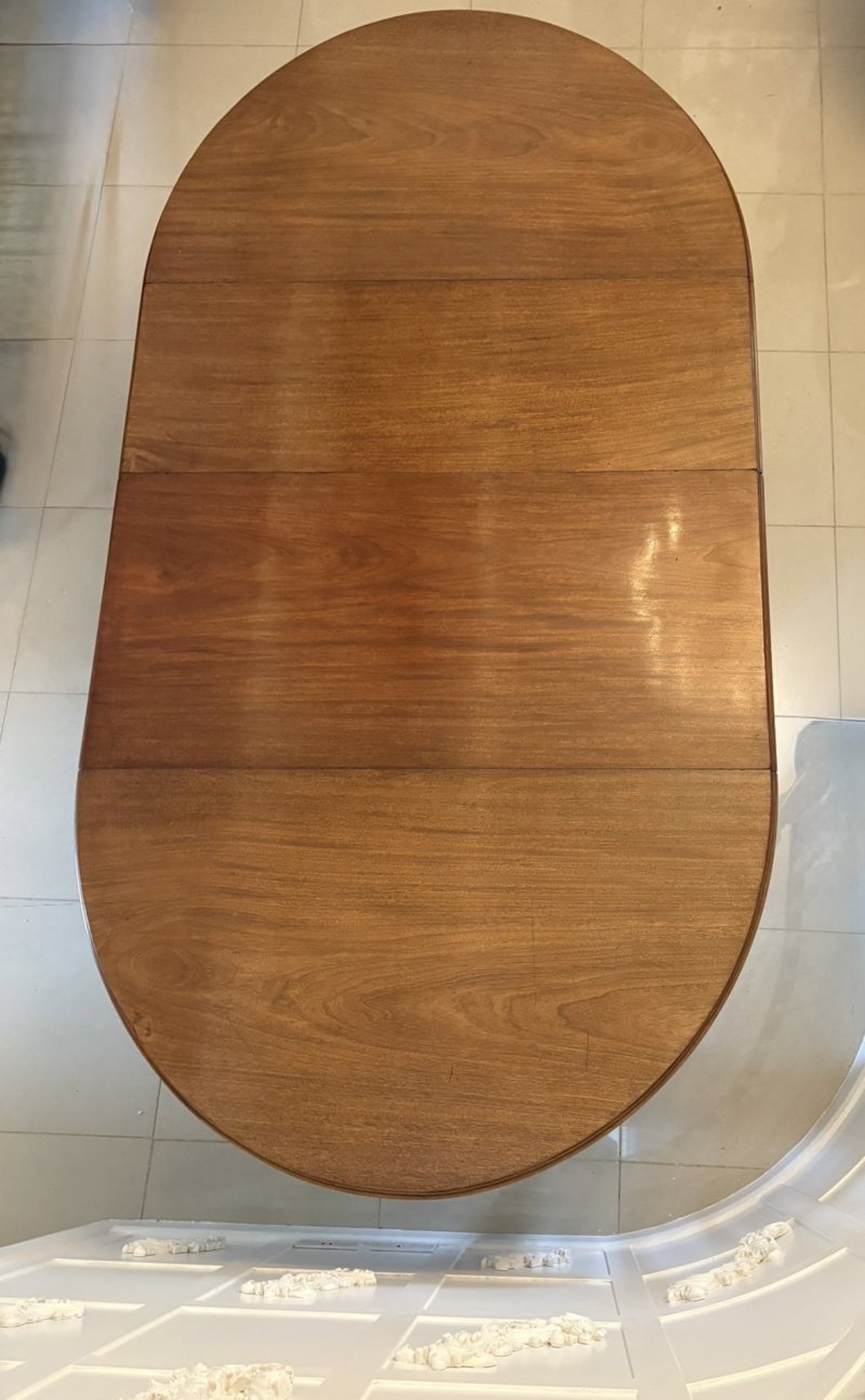 Large 12 Seater Outstanding Quality Antique Victorian Figured Mahogany Extending Dining Table - Image 8